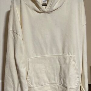 Victoria Secret Cream Hoodie with Front Pocket